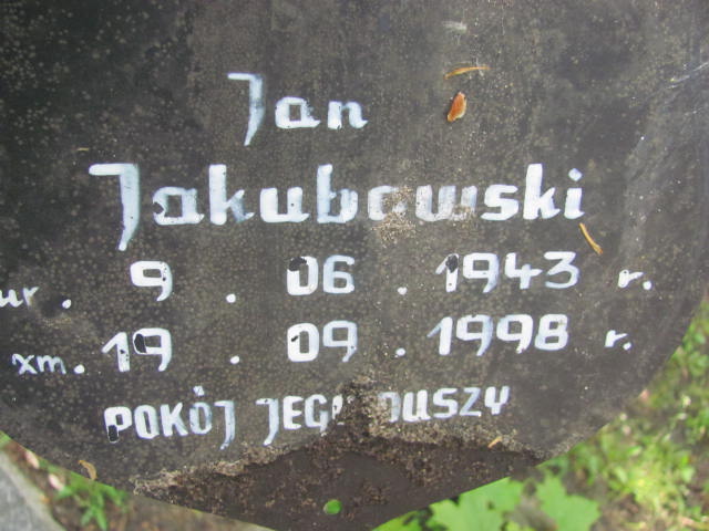 Jan Jakubowski 1943 Opole-Półwieś - Grobonet - Wyszukiwarka osób pochowanych