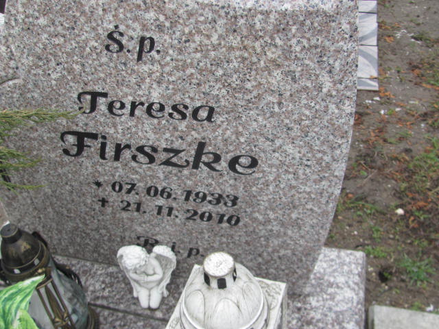 Teresa FIRSZKE 1933 Opole-Półwieś - Grobonet - Wyszukiwarka osób pochowanych