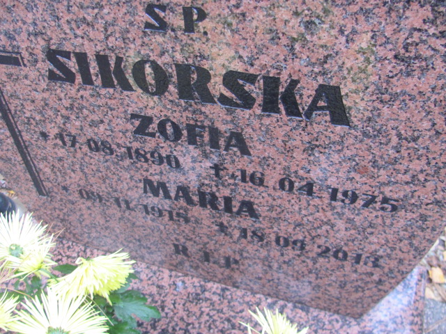 Zofia Sikorska 1890 Opole-Półwieś - Grobonet - Wyszukiwarka osób pochowanych