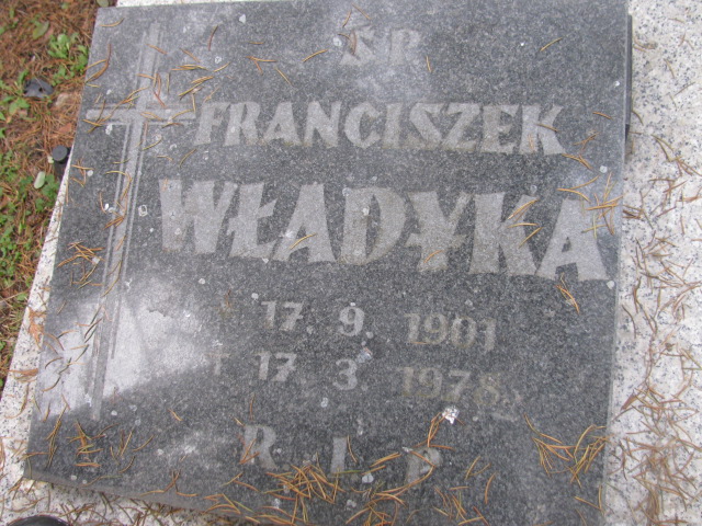 Franciszek Władyka 1901 Opole-Półwieś - Grobonet - Wyszukiwarka osób pochowanych