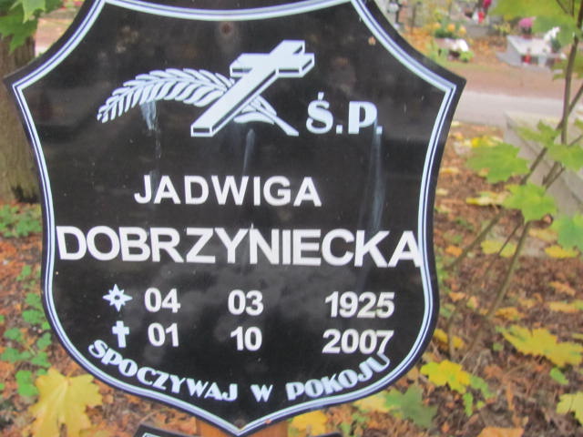 Jadwiga Dobrzyniecka 1925 Opole-Półwieś - Grobonet - Wyszukiwarka osób pochowanych