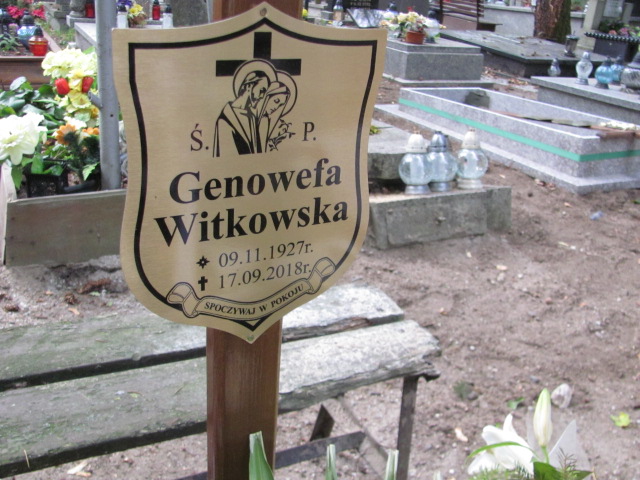 Genowefa Witkowska 1927 Opole-Półwieś - Grobonet - Wyszukiwarka osób pochowanych