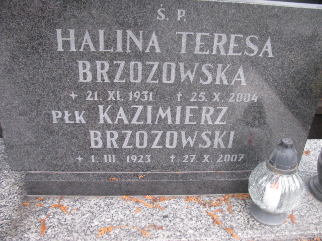 Halina Brzozowska 1931 Opole-Półwieś - Grobonet - Wyszukiwarka osób pochowanych