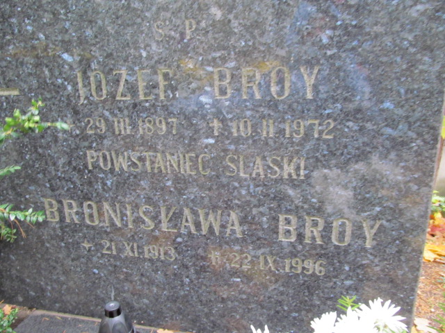 Bronisława Broy 1913 Opole-Półwieś - Grobonet - Wyszukiwarka osób pochowanych