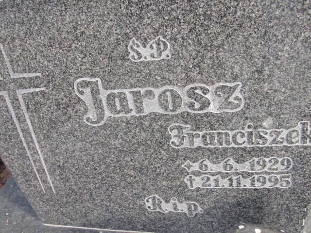 Franciszek Jarosz 1929 Opole-Półwieś - Grobonet - Wyszukiwarka osób pochowanych