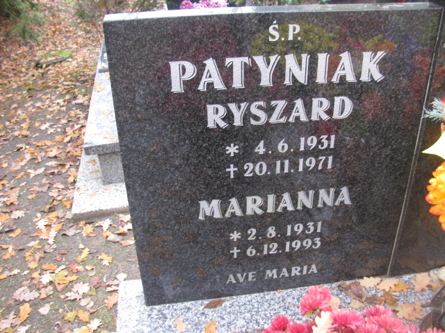 Ryszard Patyniak 1931 Opole-Półwieś - Grobonet - Wyszukiwarka osób pochowanych