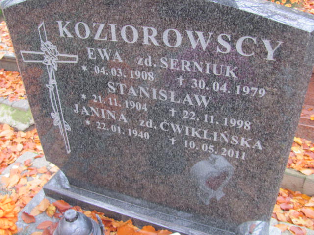 Stanisław Koziorowski 1904 Opole-Półwieś - Grobonet - Wyszukiwarka osób pochowanych