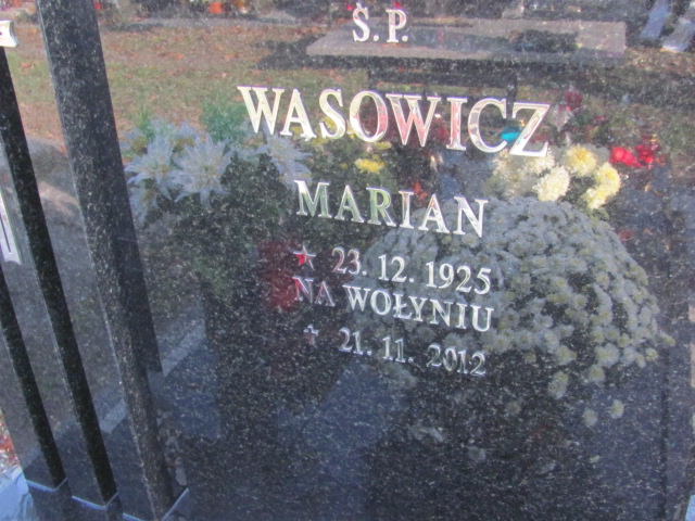 Marian Wąsowicz 1925 Opole-Półwieś - Grobonet - Wyszukiwarka osób pochowanych