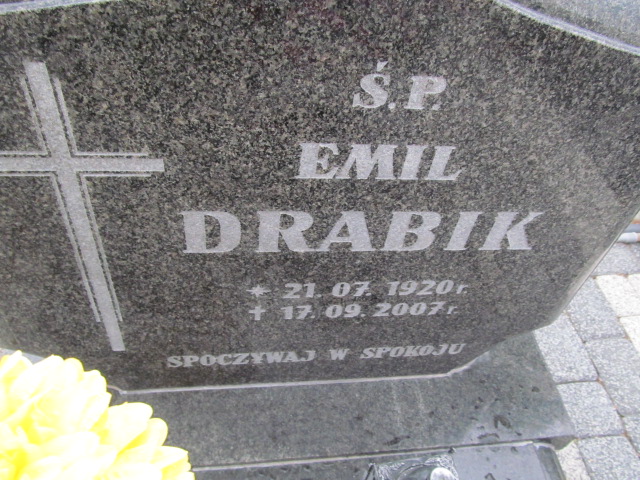 Emil Drabik 1920 Opole-Półwieś - Grobonet - Wyszukiwarka osób pochowanych