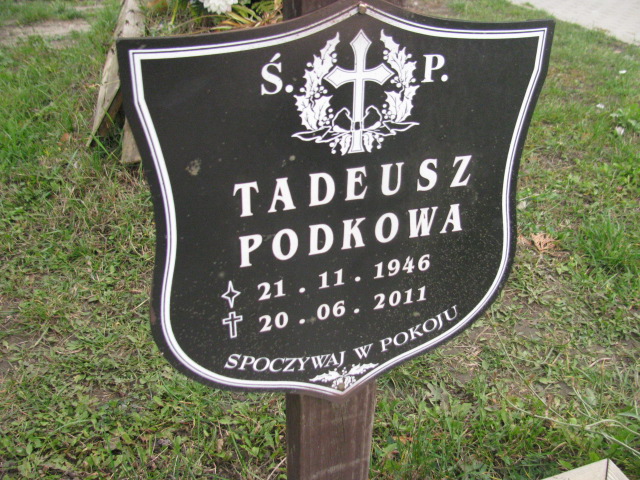 Tadeusz Podkowa 1946 Opole-Półwieś - Grobonet - Wyszukiwarka osób pochowanych