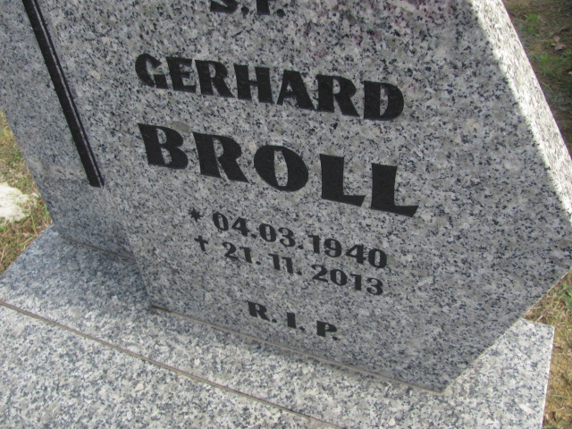 Gerhard Broll 1940 Opole-Półwieś - Grobonet - Wyszukiwarka osób pochowanych