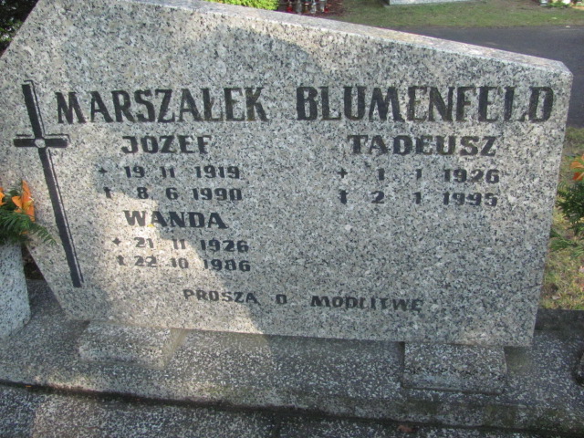 Wanda Marszałek-Blumenfeld 1926 Opole-Półwieś - Grobonet - Wyszukiwarka osób pochowanych