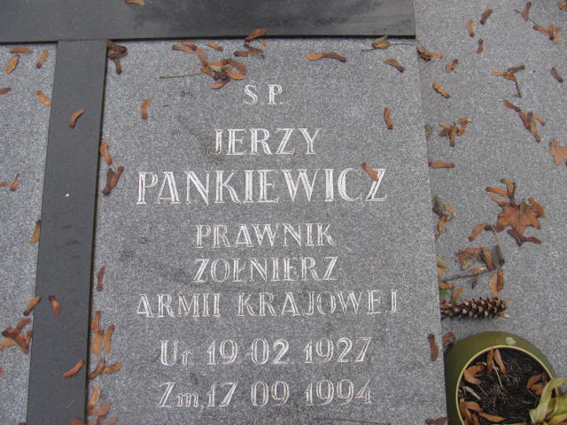 Jerzy Pankiewicz 1927 Opole-Półwieś - Grobonet - Wyszukiwarka osób pochowanych