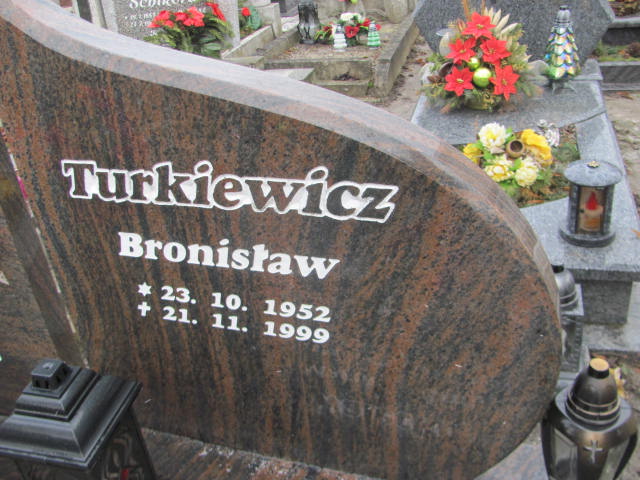 Bronisław TURKIEWICZ 1952 Opole-Półwieś - Grobonet - Wyszukiwarka osób pochowanych